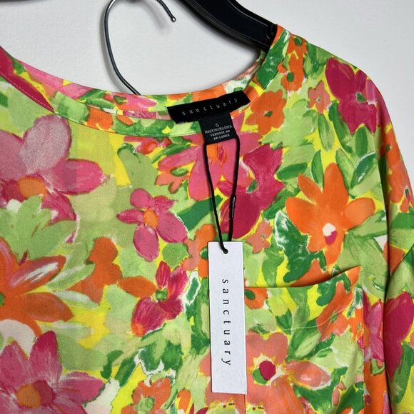 SANCTUARY‎ Women's 2-Pc. Floral Satin Boxer Pajamas Set - Picture 6 of 8